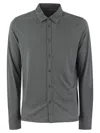 Majestic Long-sleeved Shirt In Lyocell And Cotton In Gray