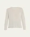 Majestic Machine Washable Cashmere Crewneck Pullover In Neutral