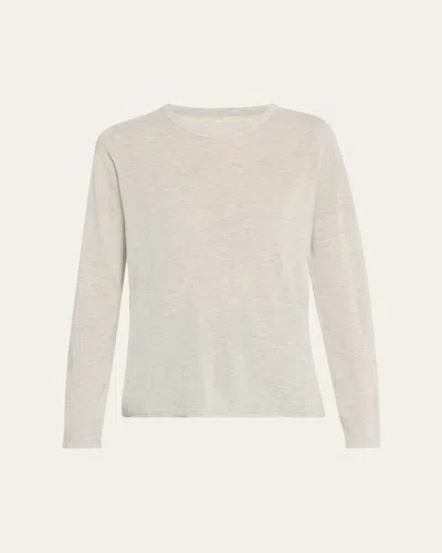 Majestic Machine Washable Cashmere Crewneck Pullover In Neutral