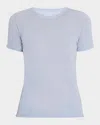 Majestic Machine Washable Cashmere Crewneck Top In Blue