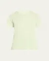 Majestic Machine Washable Cashmere Crewneck Top In Green