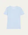 Majestic Machine Washable Cashmere Crewneck Top In Blue
