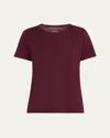 Majestic Machine Washable Cashmere Crewneck Top In Baltic