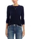 Majestic Machine Washable Cashmere Crewneck Top In Blue