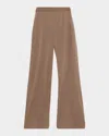 Majestic Machine Washable Cashmere Pants In Brown
