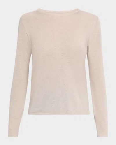 Majestic Machine Washable Cashmere Scoop-neck Pullover In Neutral