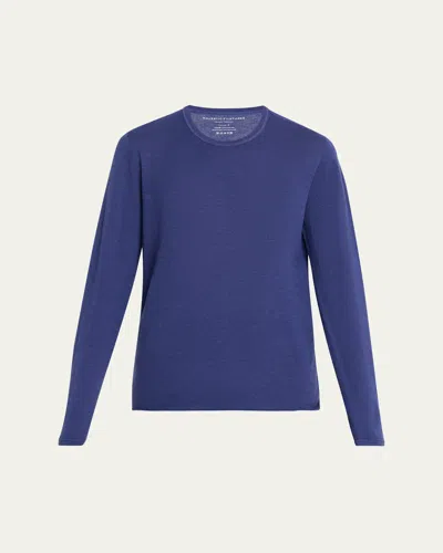 Majestic Machine Washable Cashmere Scoop-neck Pullover In Blue