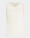 Majestic Machine-washable Cashmere Sleeveless Sweater In Pink