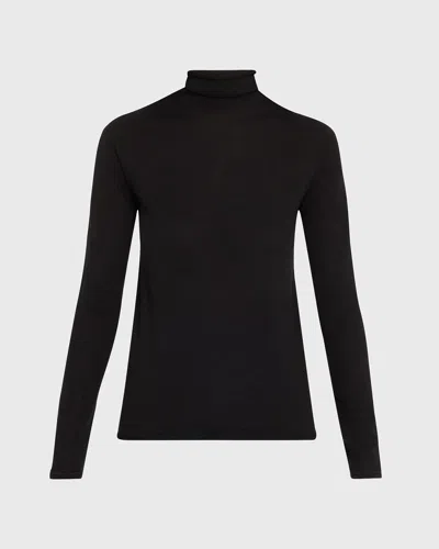 Majestic High-neck Cashmere Jumper In Black