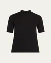 Majestic Machine Washable Cashmere Turtleneck In Noir
