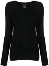 MAJESTIC Maglia Elasticizzata Nero