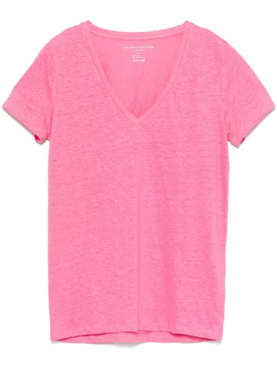 Majestic Mélange T-shirt In Pink
