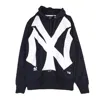 Majestic Men's Bater Loopback Oth Hood Neyyan Navy In Black