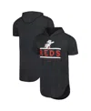 Majestic Men's Black Cincinnati Reds Tri-blend Hoodie T-shirt In Black