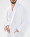 Majestic Earthright Shawl Collar Terry Robe In White