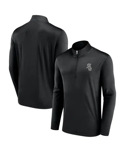 Majestic Men's Fanatics Black Chicago White Sox Underdog Mindset Quarter-zip Jacket