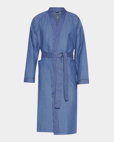 Majestic Men's La Paz Woven Waffle Knit Robe