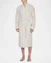 Majestic Men's La Paz Woven Waffle Knit Robe In Sand