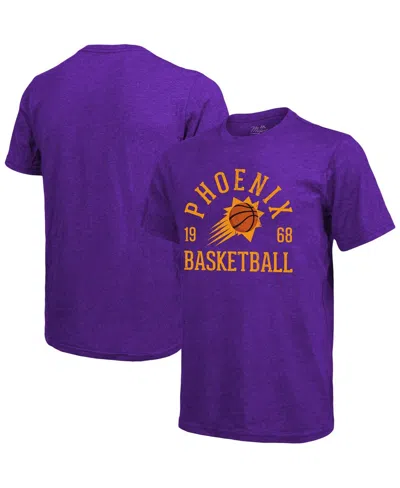 Majestic Men's  Threads Heathered Purple Phoenix Suns Ball Hog Tri-blend T-shirt
