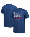 Majestic Men's  Threads Royal Texas Rangers 2023 World Series Champions Locker Room Tri-blend T-shirt In Royal