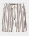 Majestic Men's Summer Woven Stripe Lounge Shorts