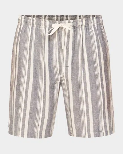Majestic Men's Summer Woven Stripe Lounge Shorts