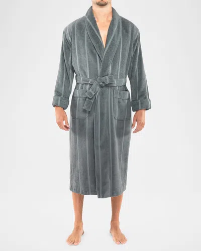 MAJESTIC MEN'S ULTRA LUX JACQUARD SHAWL ROBE