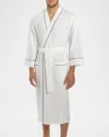 Majestic Waffle Knit Robe In White