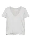 Majestic V-neck Short Sleeve T-shirt In Grey