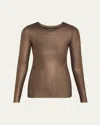 Majestic T-shirts In Chocolat