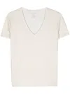 Majestic Metallic-threading T-shirt In 中性色