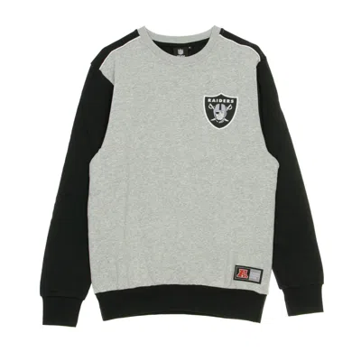 Majestic Mlb Tobias Small Logo Crew Oakrai Men's Lightweight Crewneck Sweatshirt In Gray