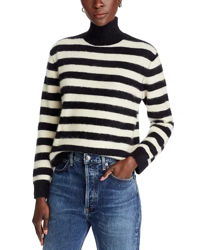 Majestic Mock Neck Sweater In Noir