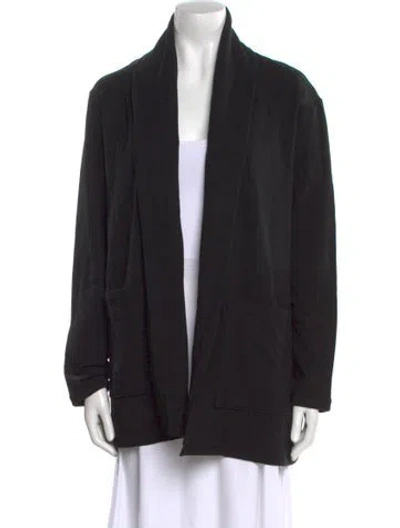 Pre-owned Majestic Open Front Sweater W/ Tags In Black