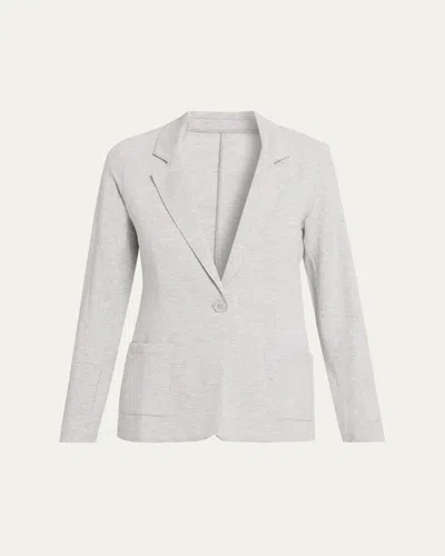Majestic Organic Cotton French Terry Blazer In White