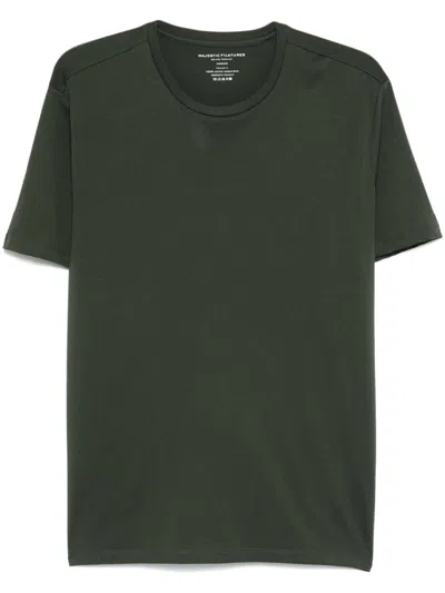 Majestic Organic Cotton T-shirt In Green