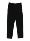 Majestic Cropped Straight-leg Trousers With Elastic Waistband In Black