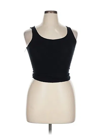 Pre-owned Majestic Paris Sleeveless Top Black Sweetheart Neckline Tops