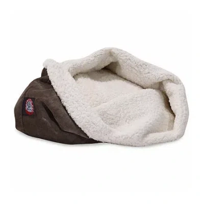 Majestic Pet 17" Burrow Cat Bed In Brown