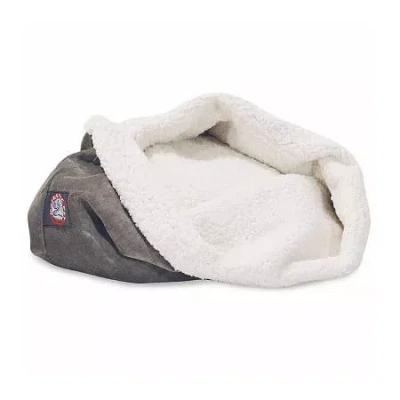 Majestic Pet 17" Burrow Cat Bed In Gray