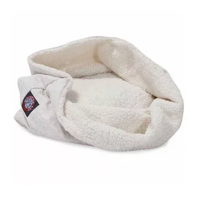 Majestic Pet 17" Burrow Cat Bed In White