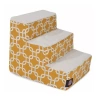 Majestic Pet 3 Step Black Links Pet Stairs In Yellow