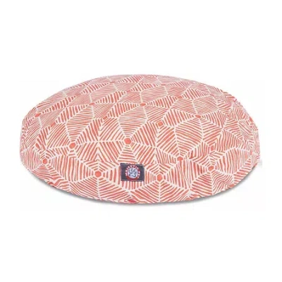 Majestic Pet Charlie Round Pet Bed In Orange