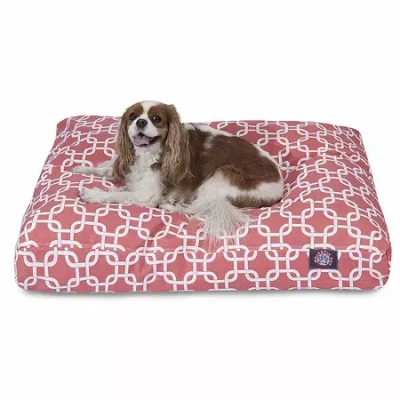 Majestic Pet Links Rectangle Pet Bed In Orange