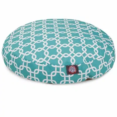 Majestic Pet Links Round Pet Bed In Blue