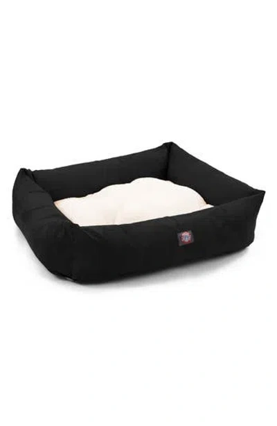 Majestic Pet Luxe Bagel Dog Bed In Black