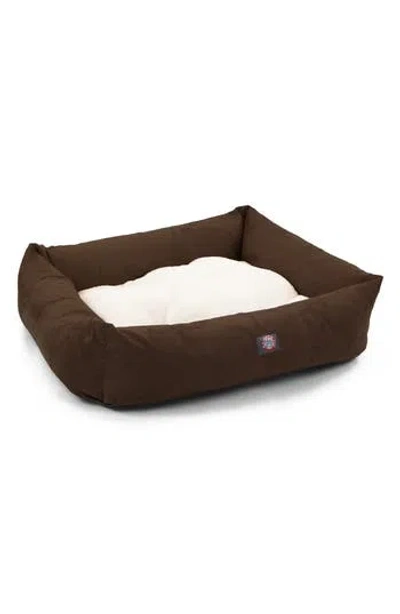 Majestic Pet Luxe Bagel Dog Bed In Chocolate