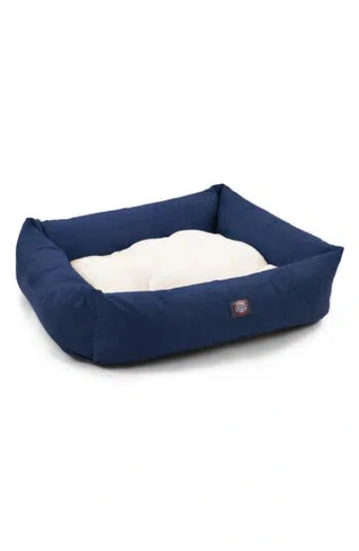 Majestic Pet Luxe Bagel Dog Bed In Navy