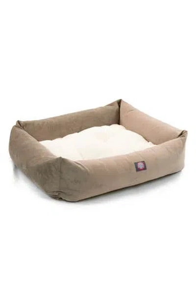 Majestic Pet Luxe Bagel Dog Bed In Stone