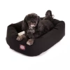 Majestic Pet Sherpa Bagel Pet Bed In Black